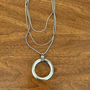 Lucky Brand | Reversible Pendant Layer Necklace | 32” Adjustable
